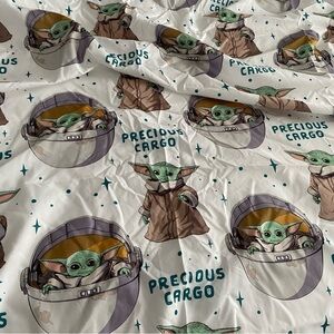 Star Wars Baby Yoda PRECIOUS CARGO Twin Flat Sheet